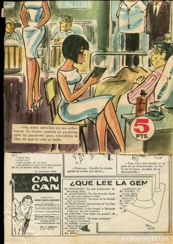 Comics: Can Can segunda epoca numero 039 (roto pagina primera segun imagen) (numerado 1 en trasera) - Varios
