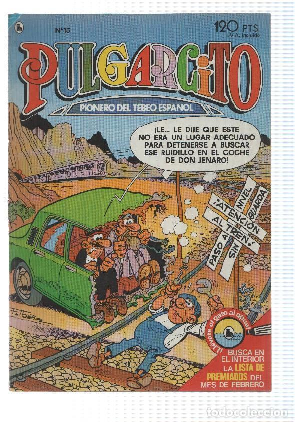 Comics: Bruguera: Pulgarcito 3&ordf; epoca a&ntilde;o 1985 volumen 015: La familia cebolleta, Pepe Gotera y Otilio: gran