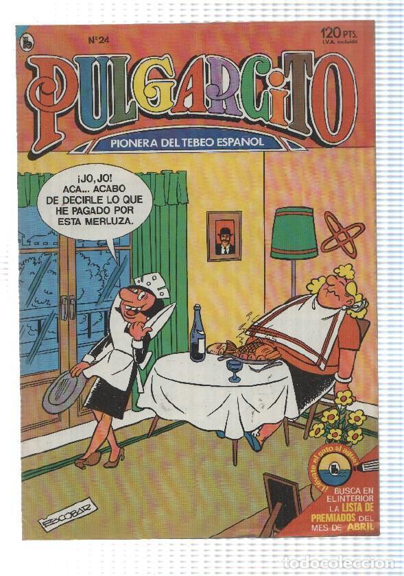 Comics : Pulgarcito 3&ordf; epoca a&ntilde;o 1985 volumen 024: El Botones Sacarino: Noche de brujas, 7&ordf; parte y final, Pe