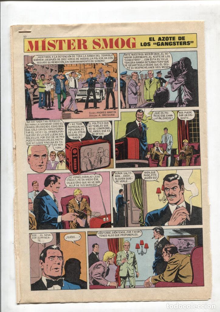 Comics: Aventura: Mister Smog: El azote de los Gangsters (A.Bresciani, 8 paginas) -