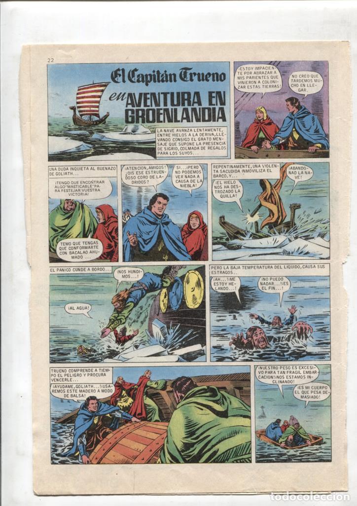 Fumetti: Aventura: Capitan Trueno: Aventura en Groenlandi (Ambros, 7 paginas) (garabatos azul ultima pagina)