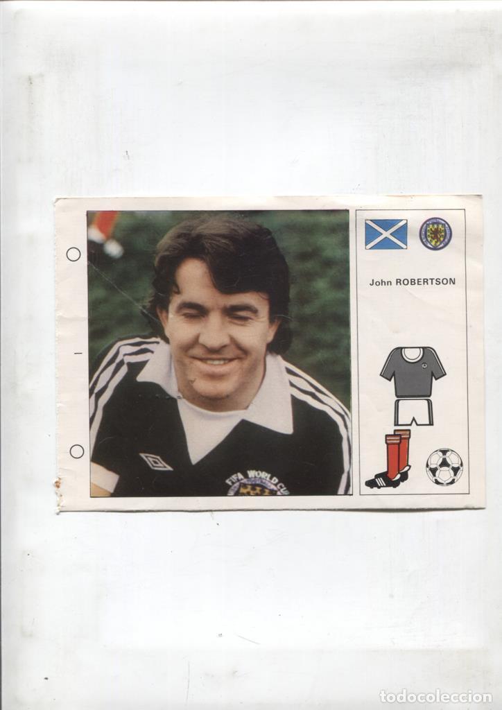 C&oacute;mics: Cromos Bruguera Mundial 1982 numero 057: John Robertson de Escocia -