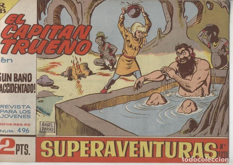 Comics: Bruguera: El Capitan Trueno original numero 496: un ba&ntilde;o accidentado - Angel Pardo