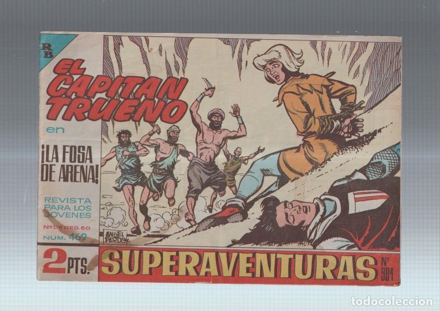 Comics: El Capitan Trueno original numero 469: La fosa de arena (numerado 2 en trasera) - Angel Pardo