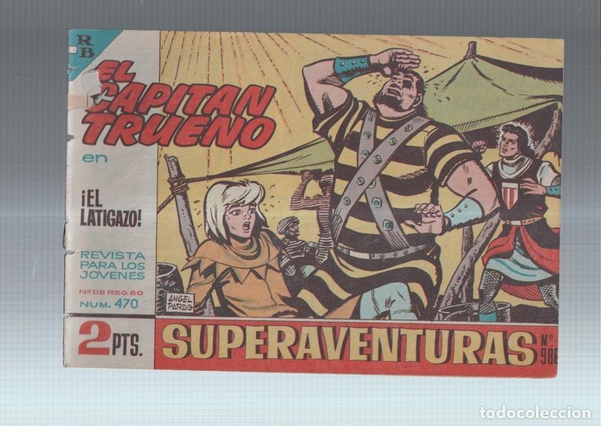 C&oacute;mics: El Capitan Trueno original numero 470: El latigazo (numerado 2 en trasera) - Angel Pardo
