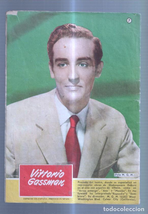 Comics: Sissi cuadernos de novelas graficas numero 007: trasera foto artista Vittorio Gassman - Varios