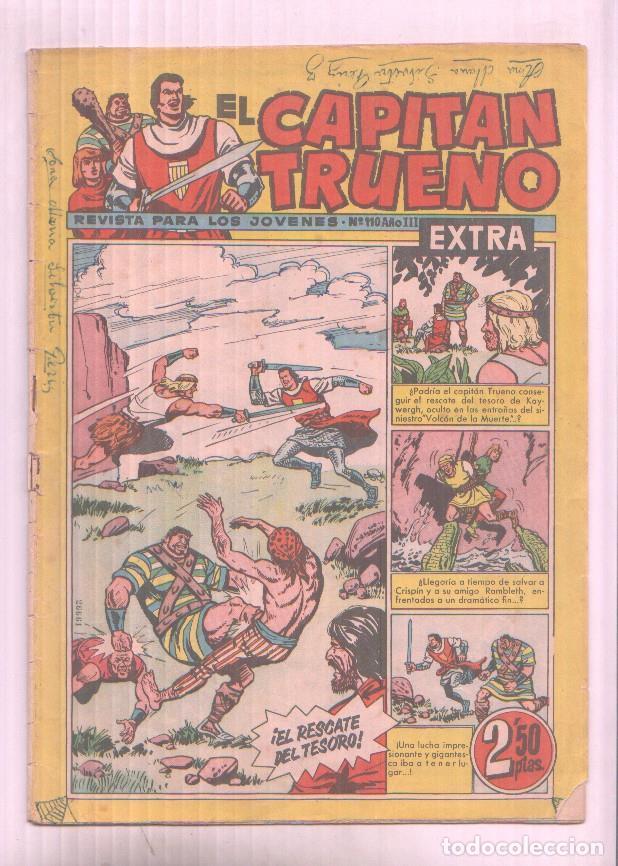 Comics: El Capitan Trueno Extra numero 110 (nombre due&ntilde;o original en cubierta segun imagen) - varios