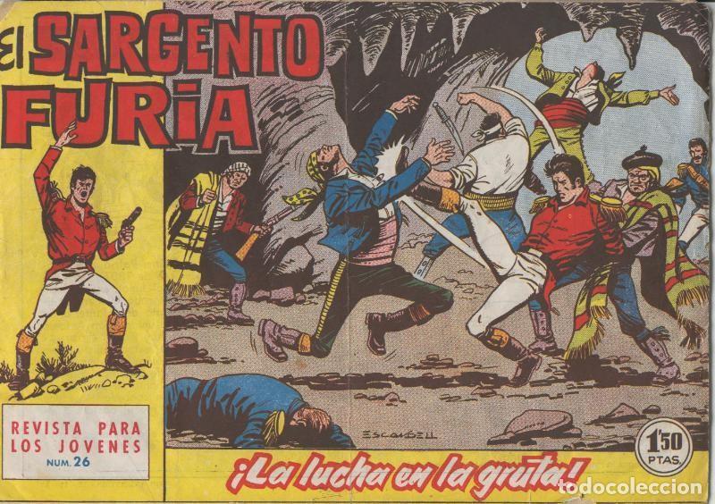C&oacute;mics: Bruguera: El Sargento Furia numero 26: La lucha en la gruta - Escandell