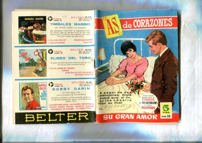 Comics: Coleccion As de Corazones numero 036: Su gran amor (dibujos de Escandell)
