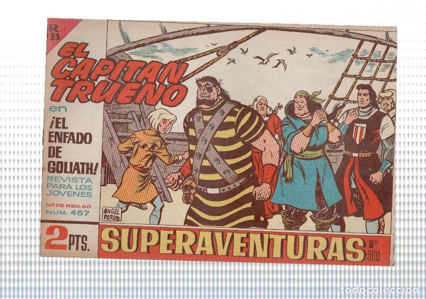 Comics: Bruguera: El Capitan Trueno original numero 457: El enfado de Goliath - Angel Pardo y Victor Mora