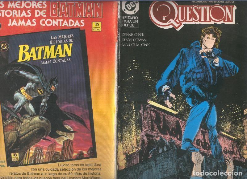 C&oacute;mics: Question procede de retapado numero 15: Epitafio para un heroe - Varios - Foto 1