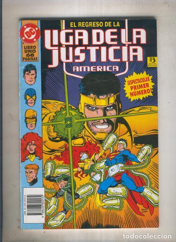 C&oacute;mics: El regreso de la Liga de la Justicia America numero 01 (numerado 2 en trasera) - Dam Jurgens-Rick Bu