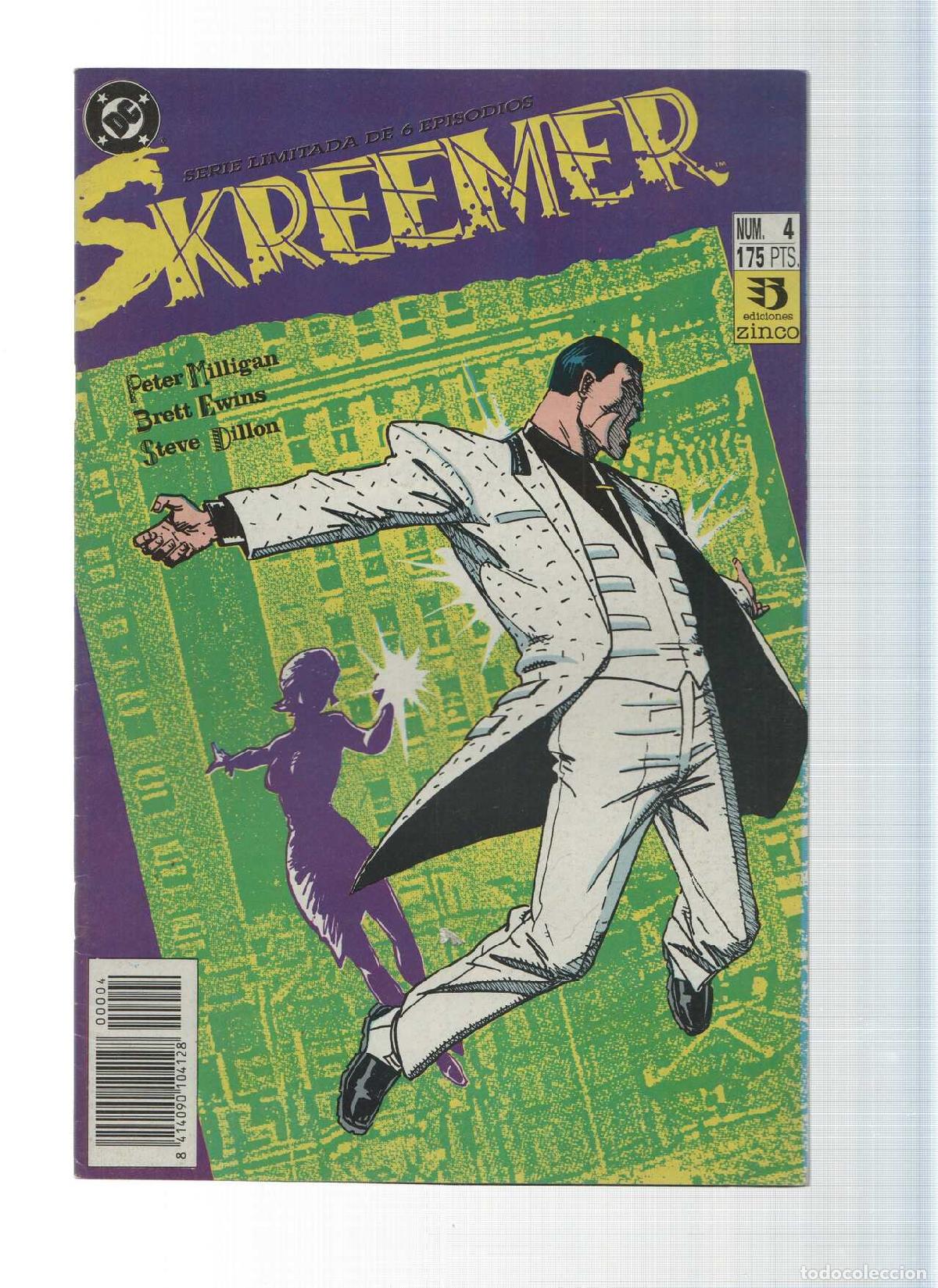 Comics: SKREEMER, Numero 04 de 06: Para Velar su Cuerpo - Peter Milligan (Zinco 1992) - Peter Milligan