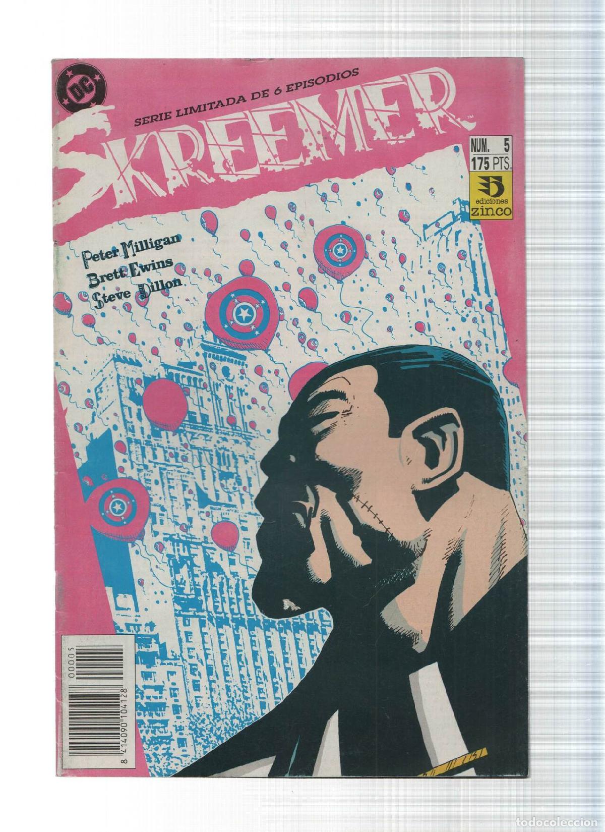 Comics: SKREEMER, Numero 05 de 06: &iquest;Me Creeis Muerto? - Peter Milligan (Zinco 1992) - Peter Milligan