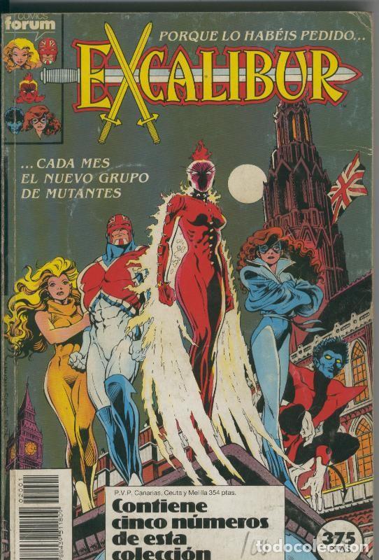 Comics : Excalibur volumen 1 retapado con los numeros 01 al 05 - Varios