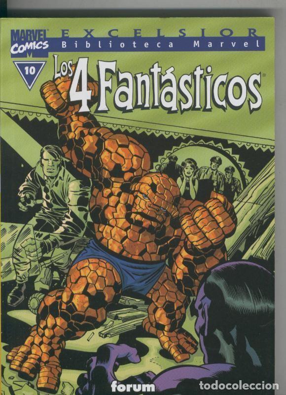 Comics: Biblioteca Marvel Excelsior : Los 4 Fantasticos numero 10 - Jack Kirby-John Buscema.John Byrne, etc