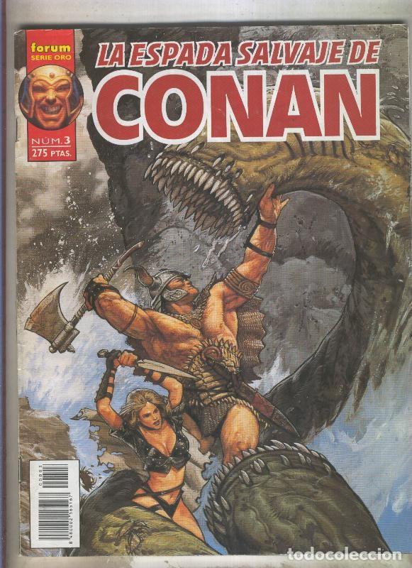 C&oacute;mics: La Espada Salvaje de Conan volumen 2 numero 03 (numerado 1 en interior cubierta) - Varios