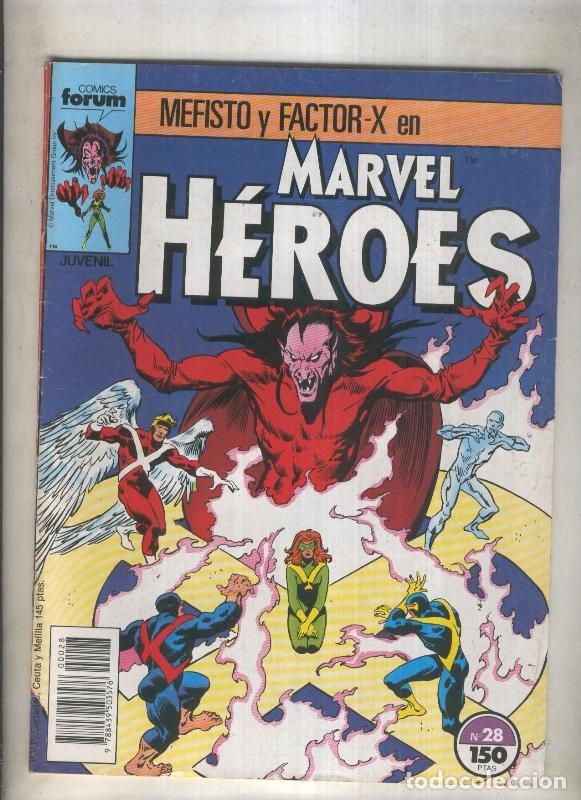 C&oacute;mics: Marvel Heroes numero 28: Mefisto y Factor X (numerado 1 en trasera) - Varios - Foto 1