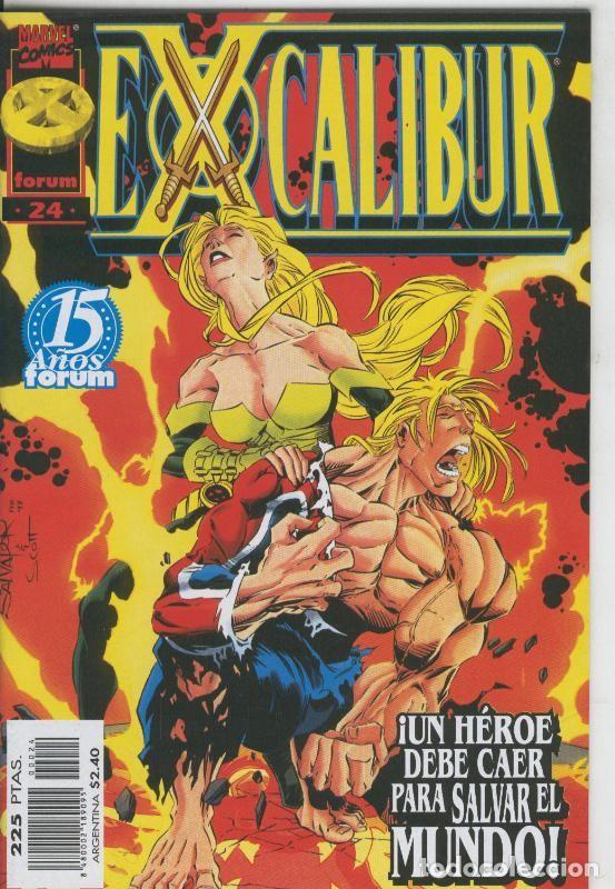 C&oacute;mics: Excalibur volumen 2 numero 24: Un heroe debe caer para salvar el mundo - Varios