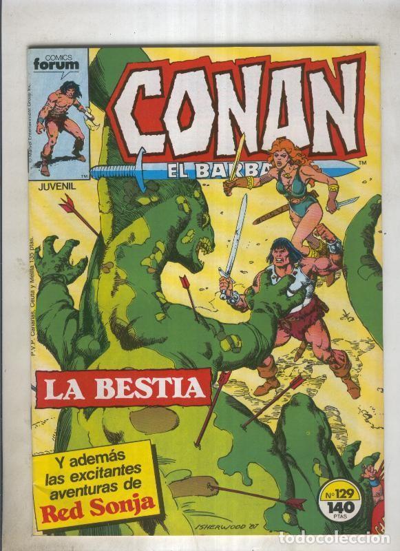 C&oacute;mics: Conan el Barbaro primera edicion numero 129 (numerado 1 en trasera) - Foto 1