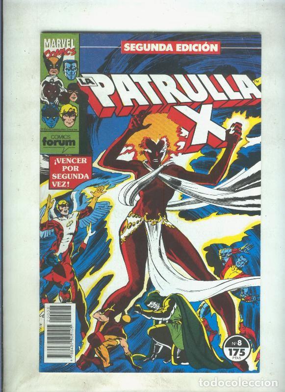 C&oacute;mics: La Patrulla X volumen 1 segunda edicion numero 08 (numerado 2 en trasera) - varios