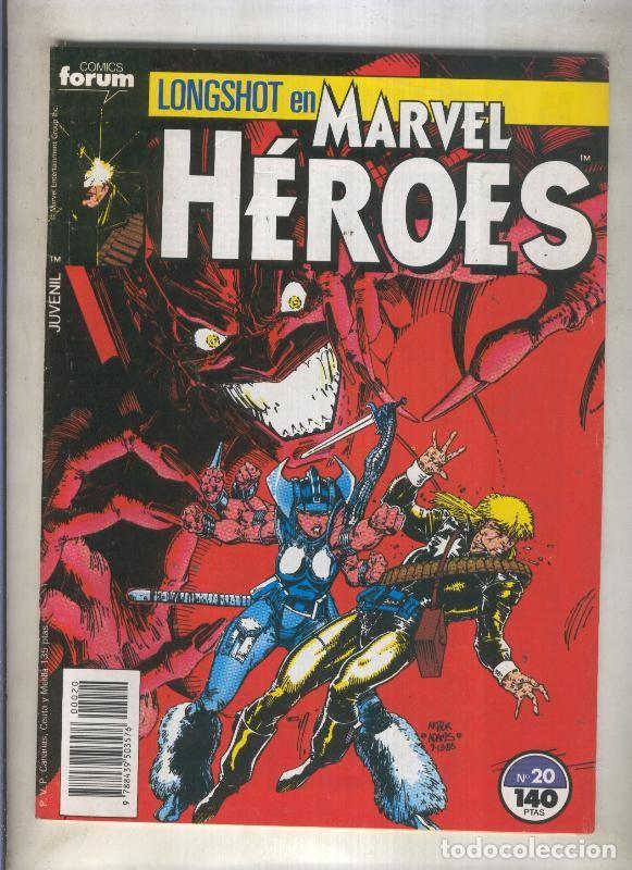 C&oacute;mics: Marvel Heroes numero 20: Longshot (numerado 1 en trasera) - Varios - Foto 1