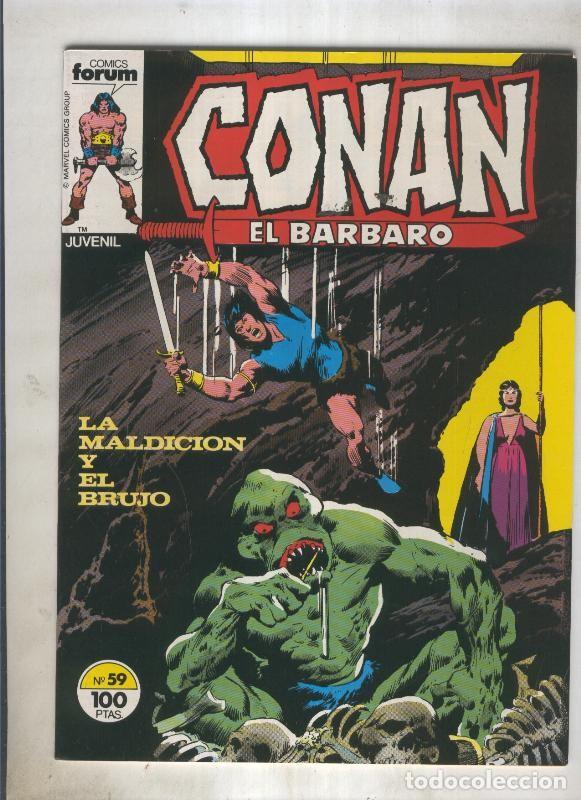 C&oacute;mics: Conan el Barbaro primera edicion numero 059 (numerado 1 en trasera) - varios - Foto 1