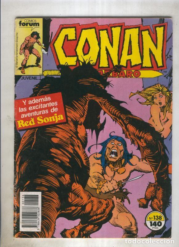 C&oacute;mics: Conan el Barbaro primera edicion numero 138 (numerado 1 en trasera) - Foto 1