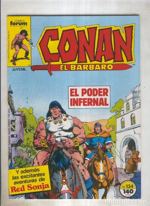 C&oacute;mics: Conan el Barbaro primera edicion numero 134 (numerado 3 en trasera) - Foto 1