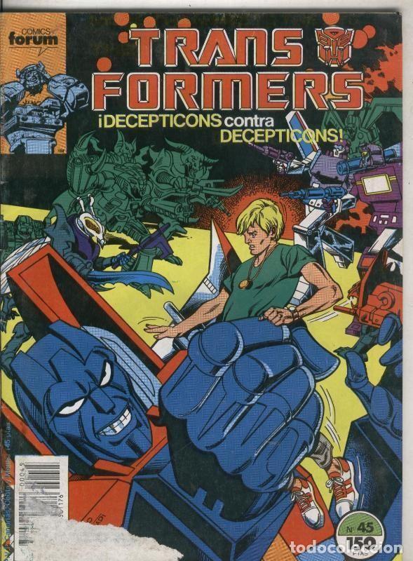 C&oacute;mics: Transformers numero 45 (cubierta estropeada parte inferior izquierda) - Varios - Foto 1