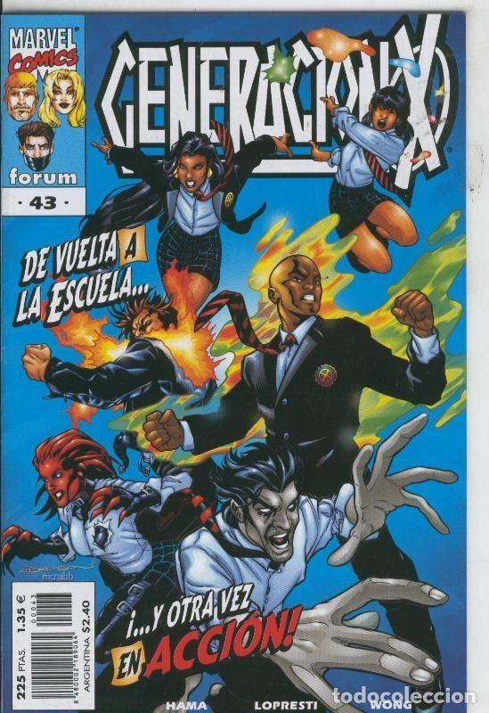Comics: Generacion X volumen 2 numero 43: (papel algo acartonado por haber estado en lugar humedo) - Varios