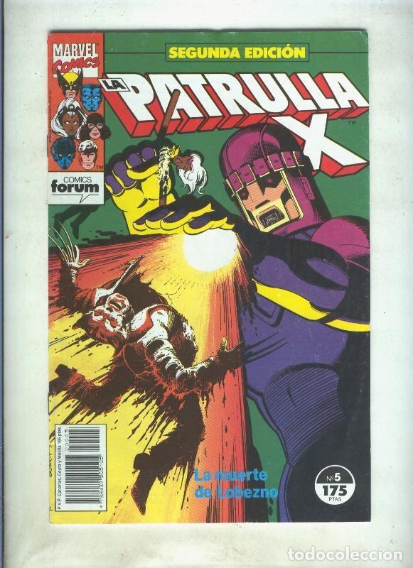 Comics: La Patrulla X volumen 1 segunda edicion numero 05 (numerado 1 en trasera) - varios