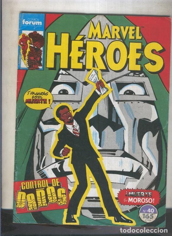 C&oacute;mics: Marvel Heroes numero 40: Control de Da&ntilde;os (numerado 1 en trasera) - Varios - Foto 1