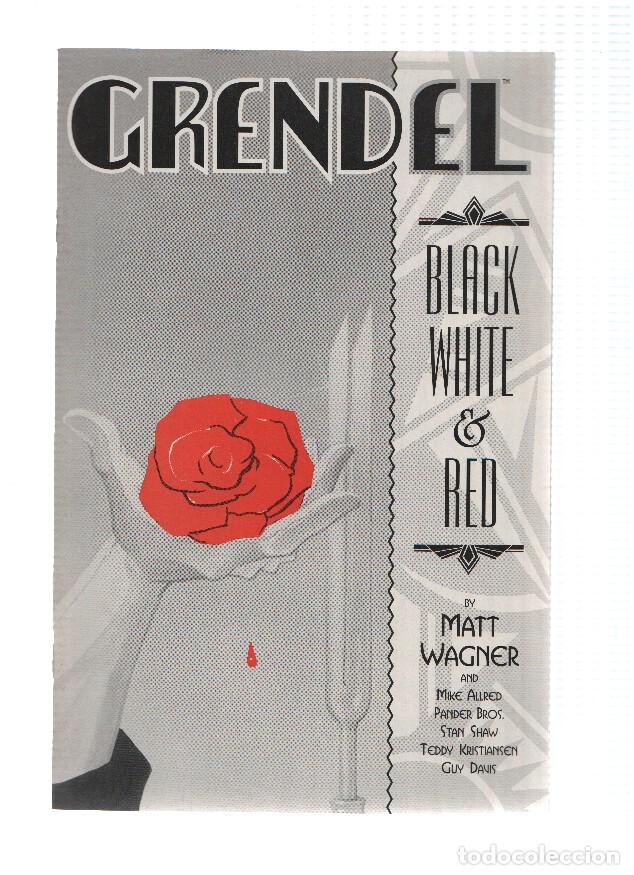 C&oacute;mics: GRENDEL: BLACK, WHITE AND RED, Numero 03: Devils Apogee - Matt Wagner - Foto 1