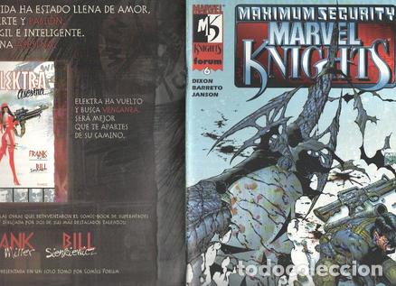 C&oacute;mics: Marvel Knights volumen 1 numero 06: Maximun Segurity - Dixon, Barreto, Janson