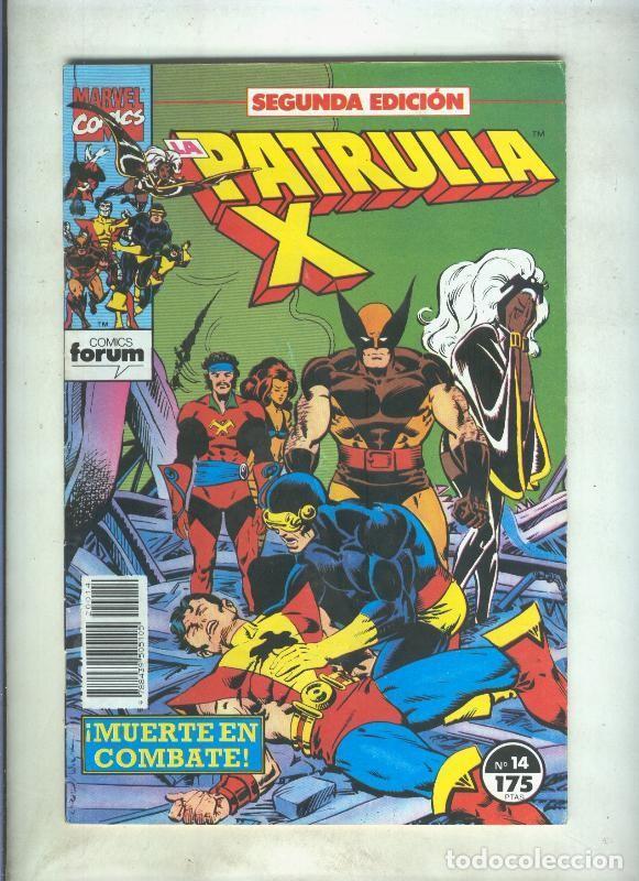 Comics: La Patrulla X volumen 1 segunda edicion numero 14 (numerado 1 en trasera) - varios