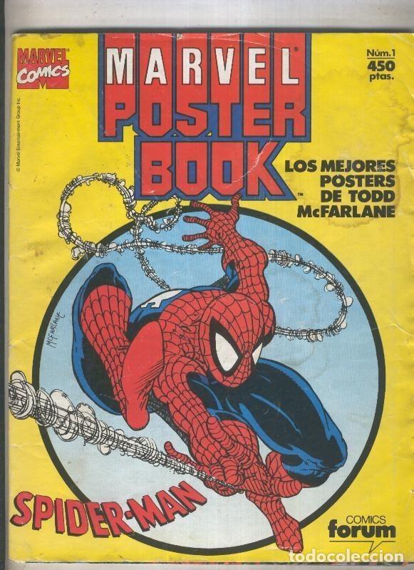 C&oacute;mics: Marvel Poster Book: Spiderman (numerado 4 en trasera) - Todd McFarlane - Foto 1