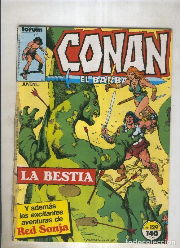 C&oacute;mics: Conan el Barbaro primera edicion numero 129 (numerado 4 en trasera) - Foto 1