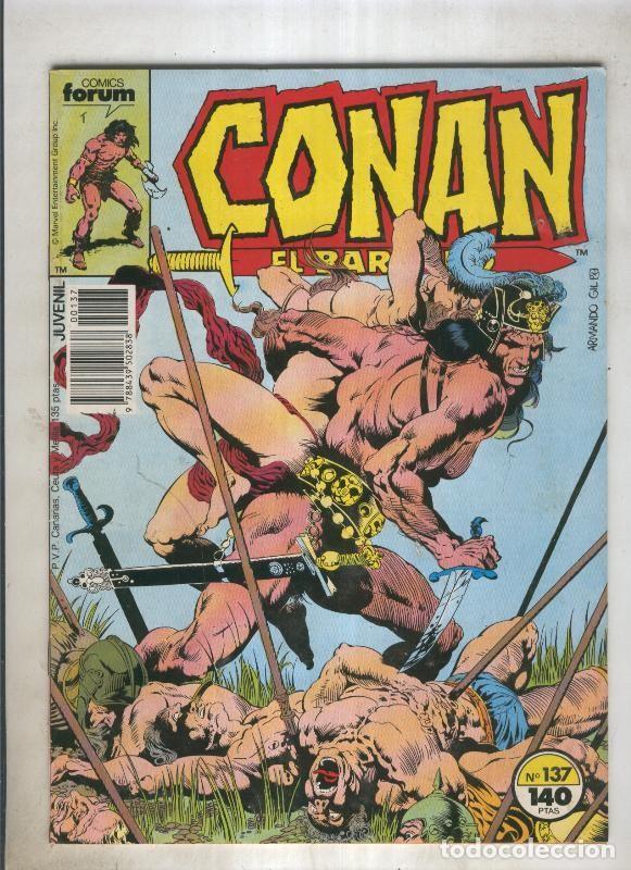 C&oacute;mics: Conan el Barbaro primera edicion numero 137 (numerado 4 en trasera) - Foto 1
