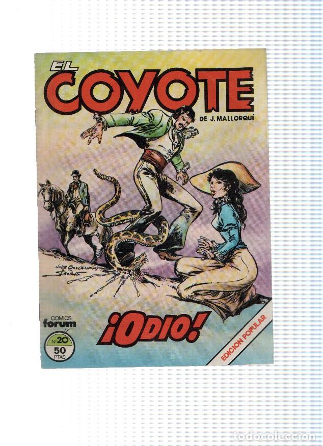 Comics: EL COYOTE, Edicion Popular, Numero 20: &iexcl;ODIO! (Forum 1983) - Jose Mallorqui