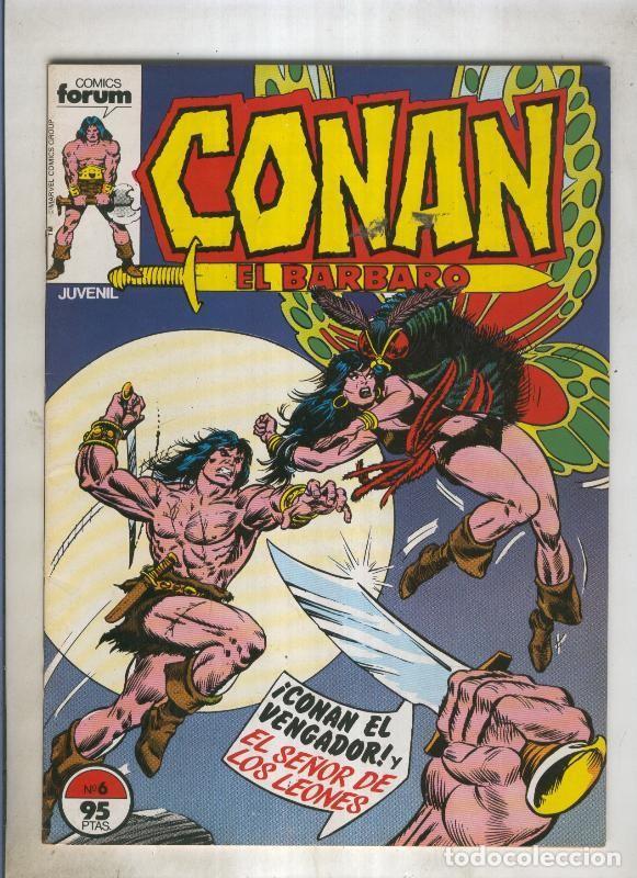 C&oacute;mics: Conan el Barbaro primera edicion numero 006 (numerado 2 en trasera) - varios