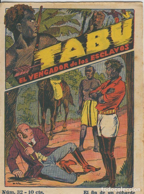 Comics : Tabu: el vengador de los esclavos numero 32: El fin de un cobarde - Folletin