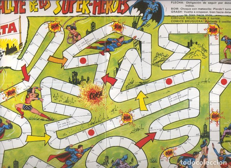 C&oacute;mics: Cartones juegos (suplemento revistas): El rallye de los super heroes - Varios