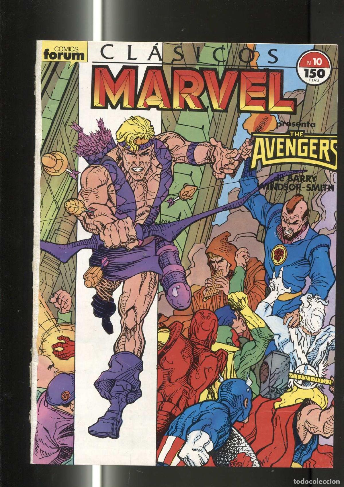 Comics: Clasicos Marvel numero 10: Los Vengadores (numerado 3 en trasera) - varios