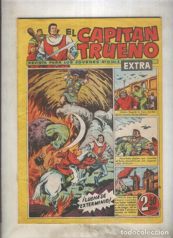 C&oacute;mics: El Capitan Trueno extra numero 030 (aviejado) - Victor Mora, etc