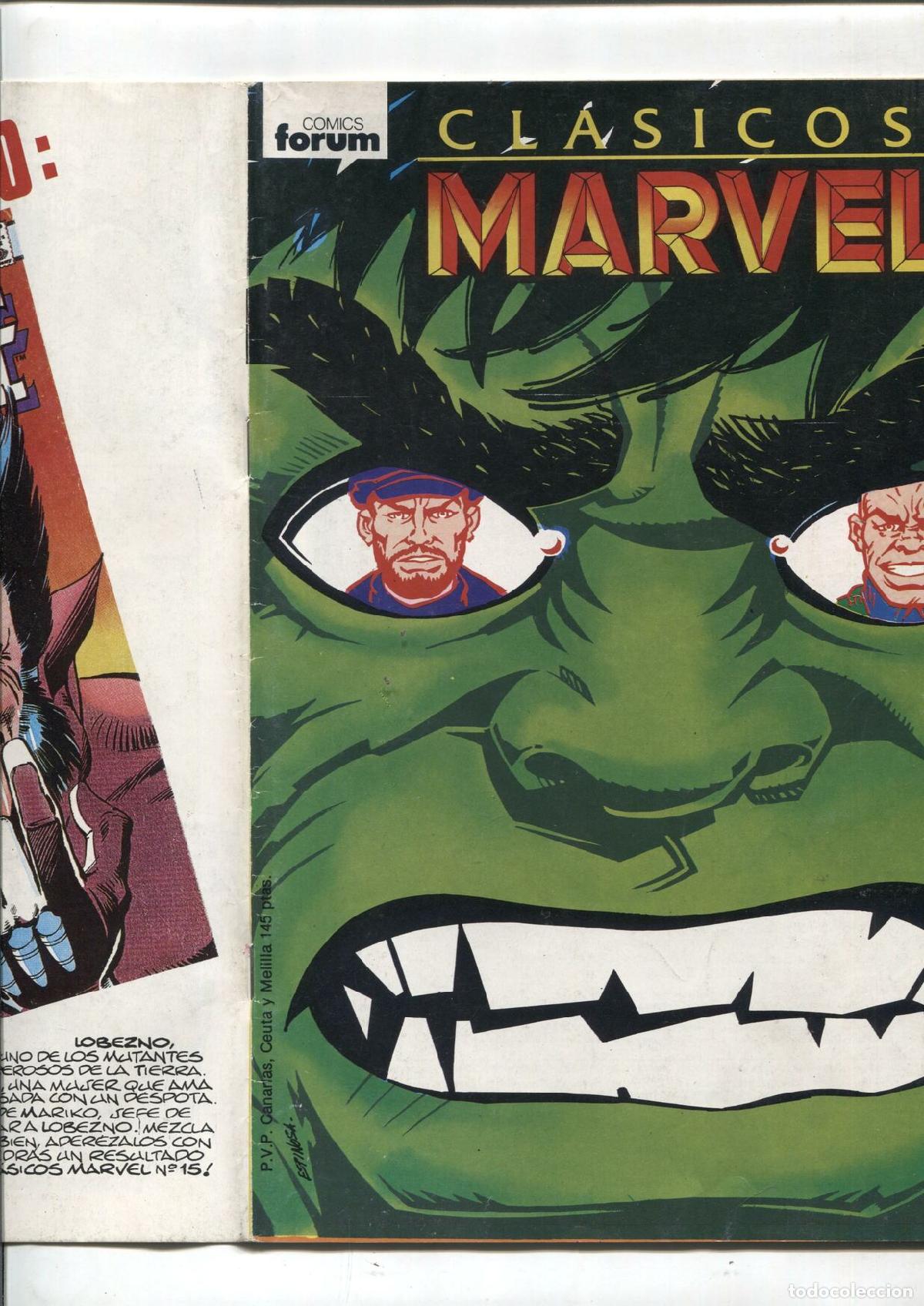 C&oacute;mics: Clasicos Marvel numero 14: La Masa /Hulk (numerado 3 en trasera) - varios - Foto 1
