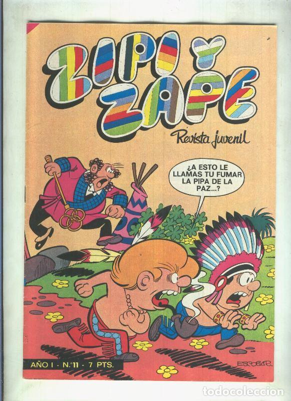 C&oacute;mics: Zipi y Zape revista semanal numero 011 (poster central de Hug el troglodita) - varios