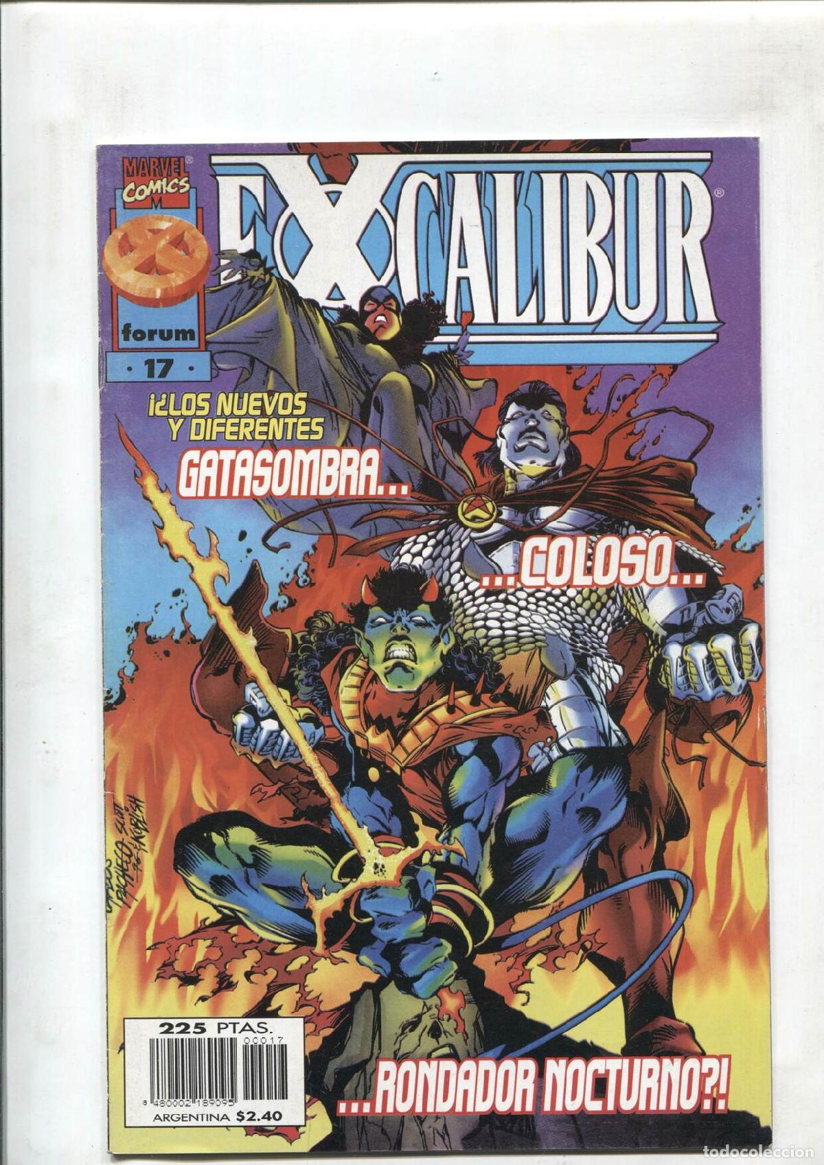 Fumetti: Excalibur volumen 2 numero 17: Gatasombra, Coloso, Rondador Nocturno - Varios