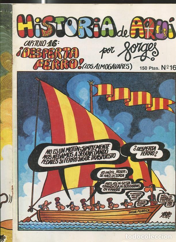 C&oacute;mics: Forges: Historia de Aqui numero 16 (grapa sacada por haber cogido oxido) - Forges