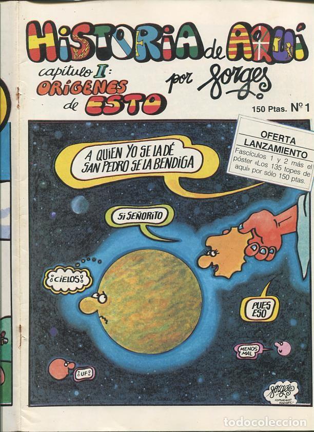 Comics: Forges: Historia de Aqui numero 01 (grapa sacada por haber cogido oxido) - Forges